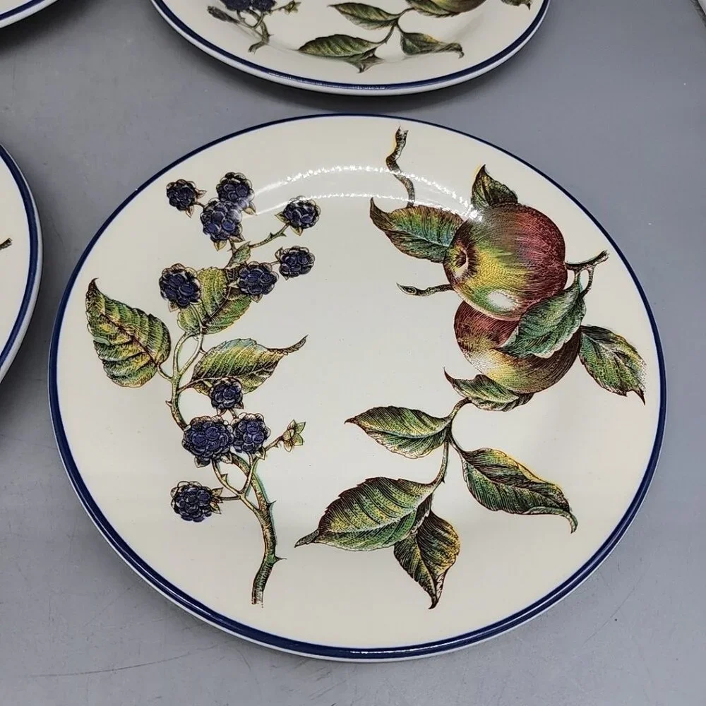 Set Of 4 PIER 1 MACINTOSH England Angleterre Salad/Dessert PLATES 8